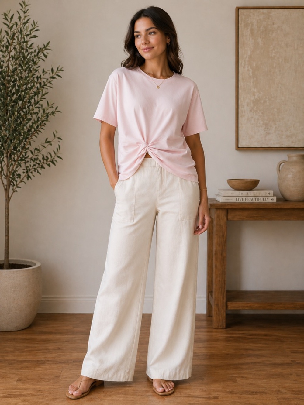 Lululemon Twist-Front Oversized T-Shirt‎ - Strawberry Milkshake